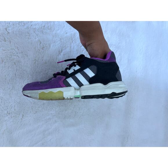 Adidas ZX Torsion “Time In” Sneakers Purple Black Grey (Size 6 Women / 5.5 Men) - Picture 4 of 9